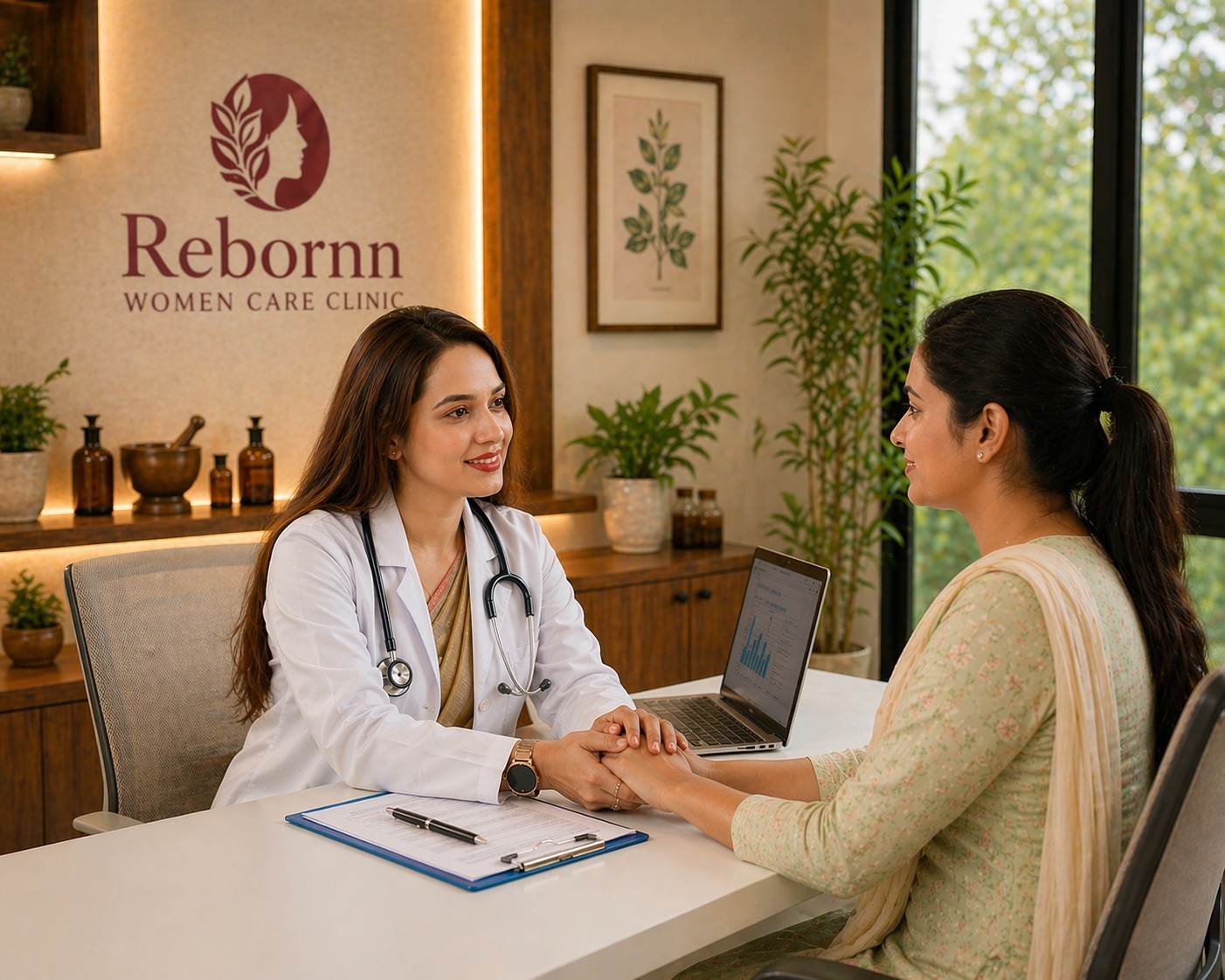 Doctor consultation at Rebornn clinic